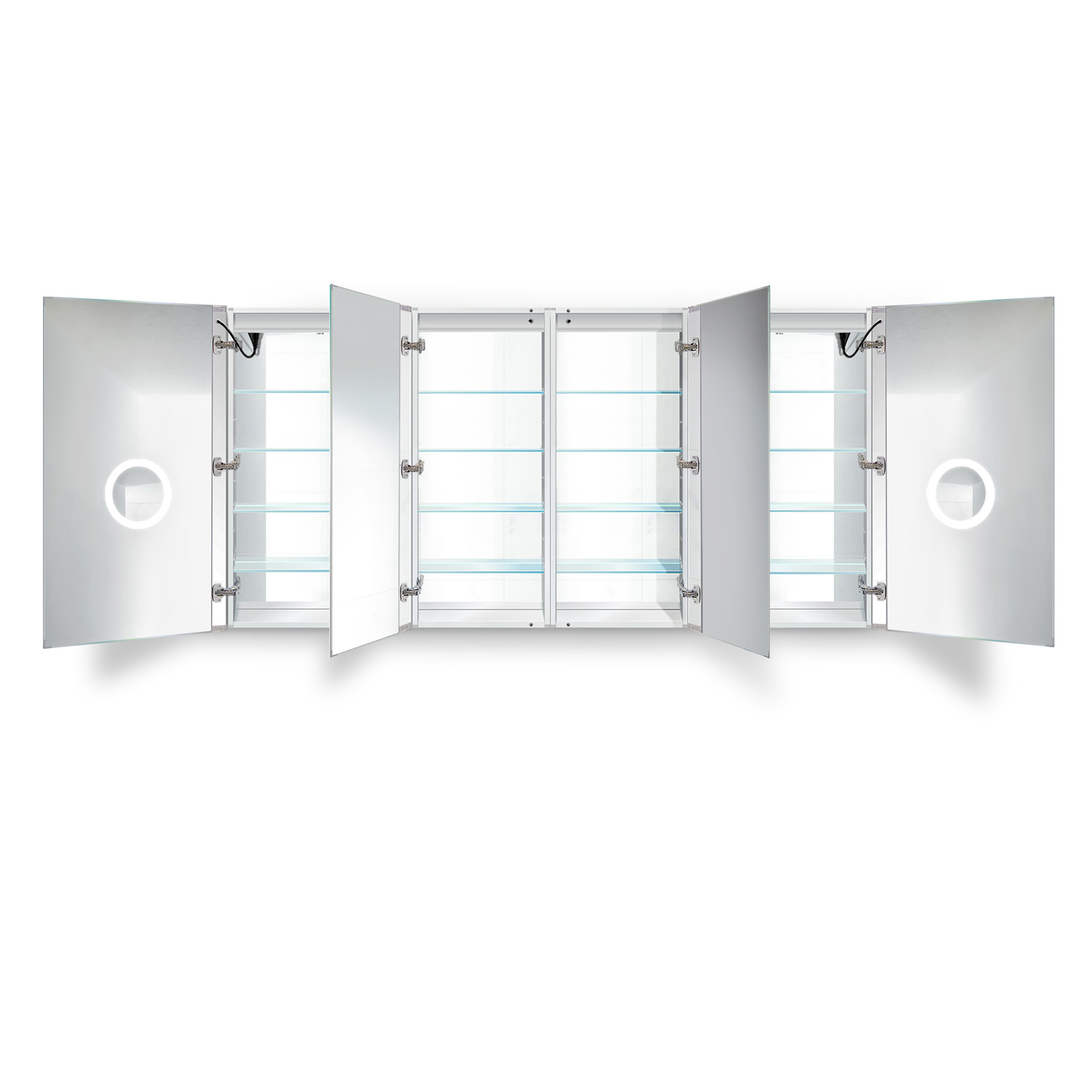 Svange 8442DLLRR 84″ X 42″ LED Medicine Cabinet w/Dimmer & Defogger - Krugg  Reflections USA